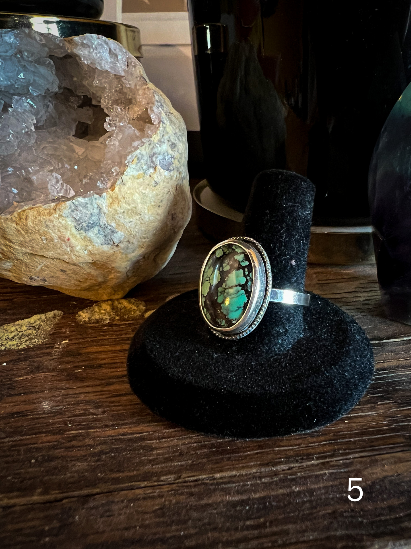 Oval - Mixed Turquoise Ring