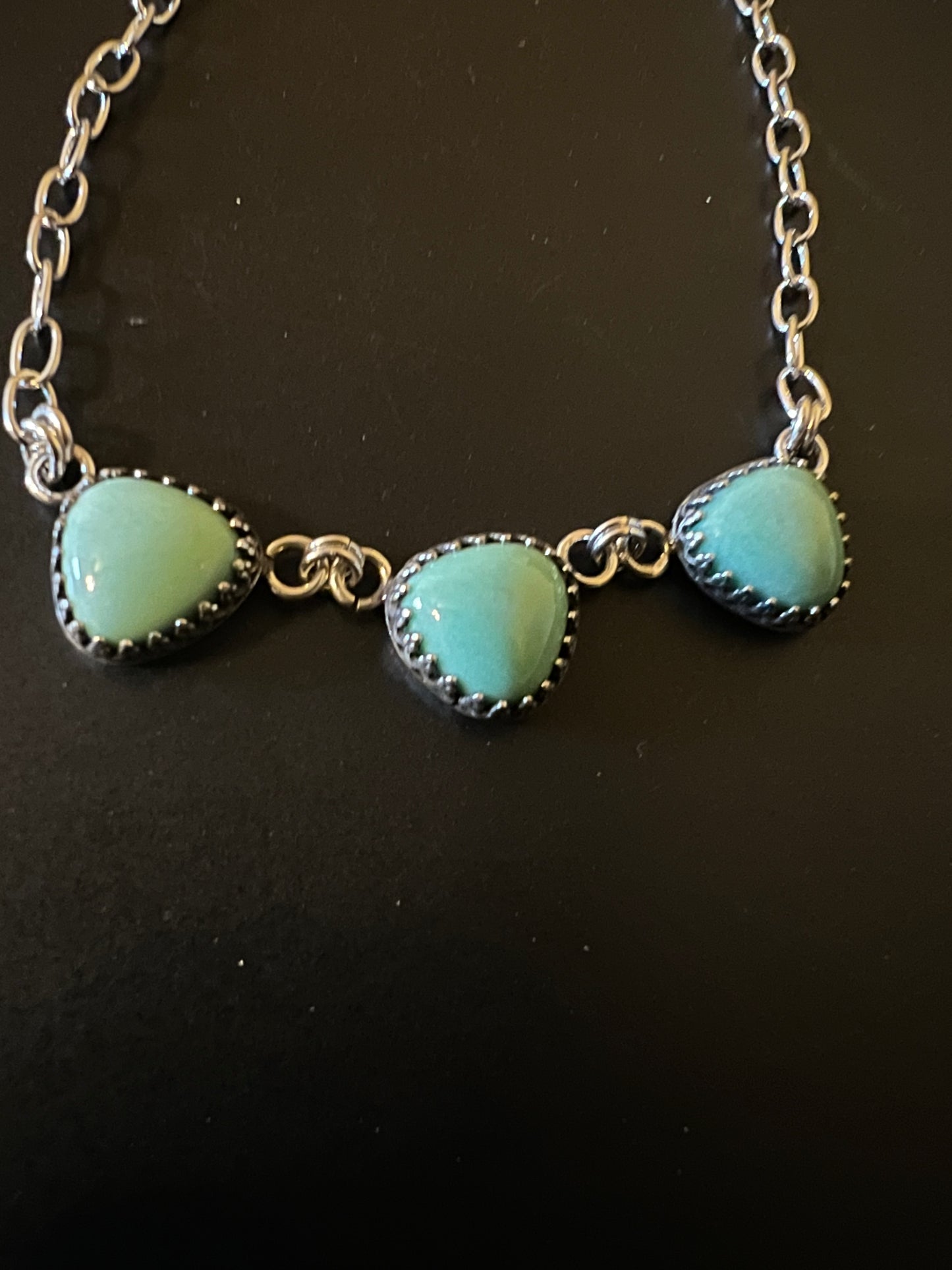 Trillion lucid charm necklace