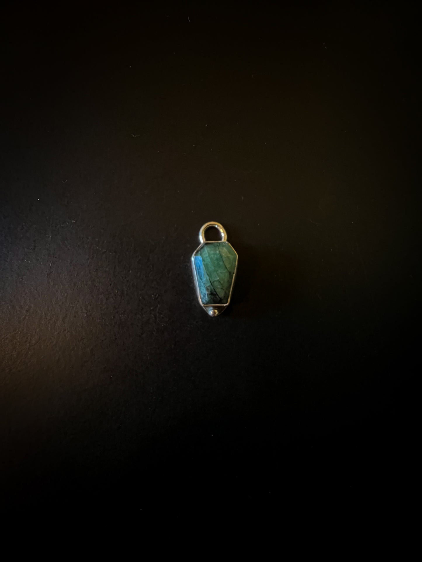Emerald coffin charms