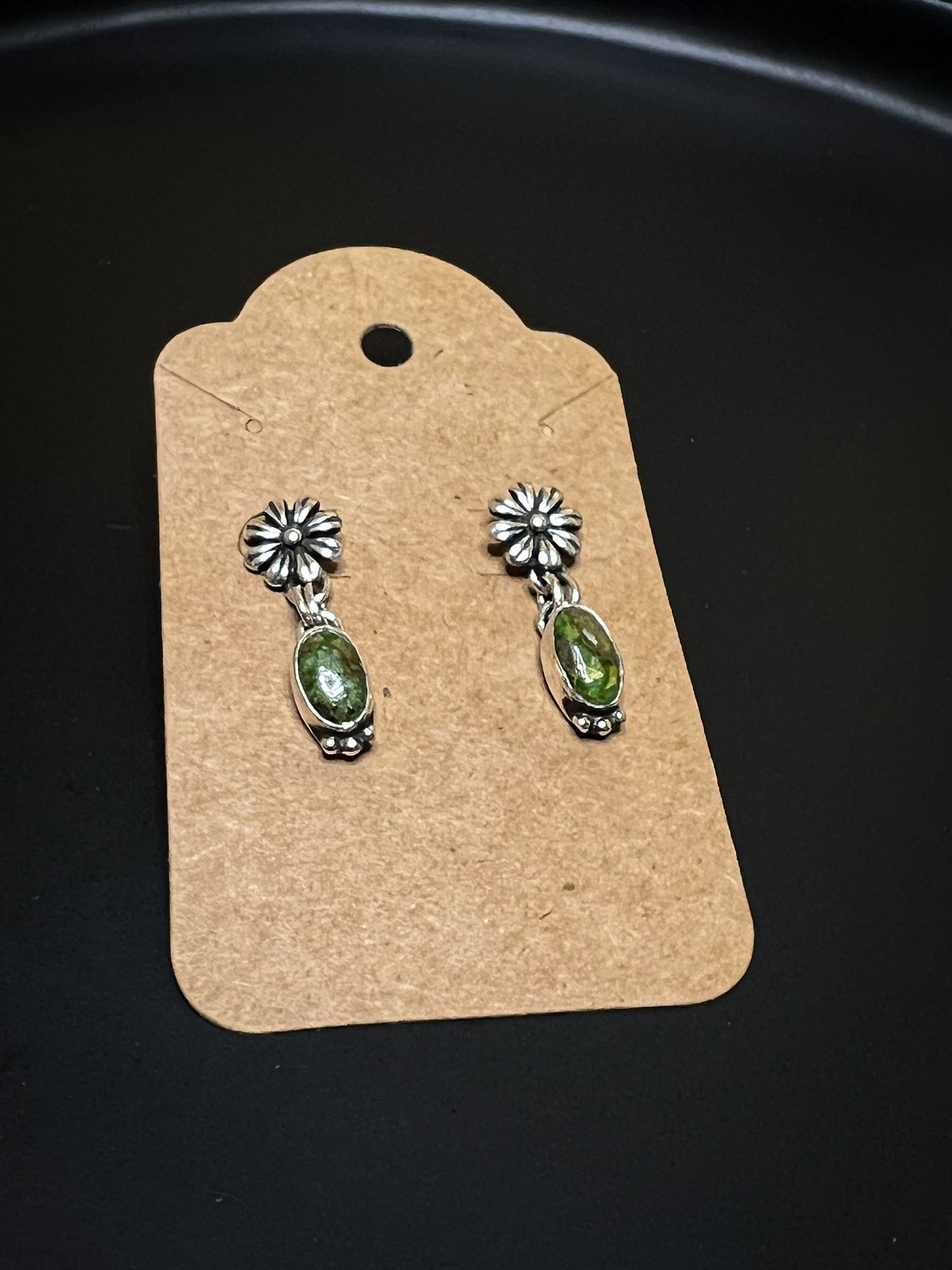 Mini Flower Turquoise stud earrings