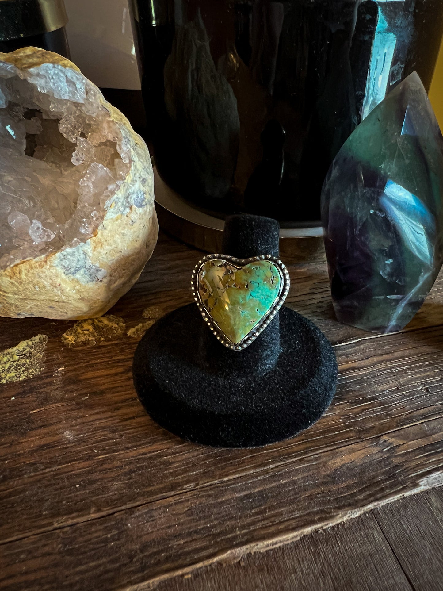Turquoise Heart Ring