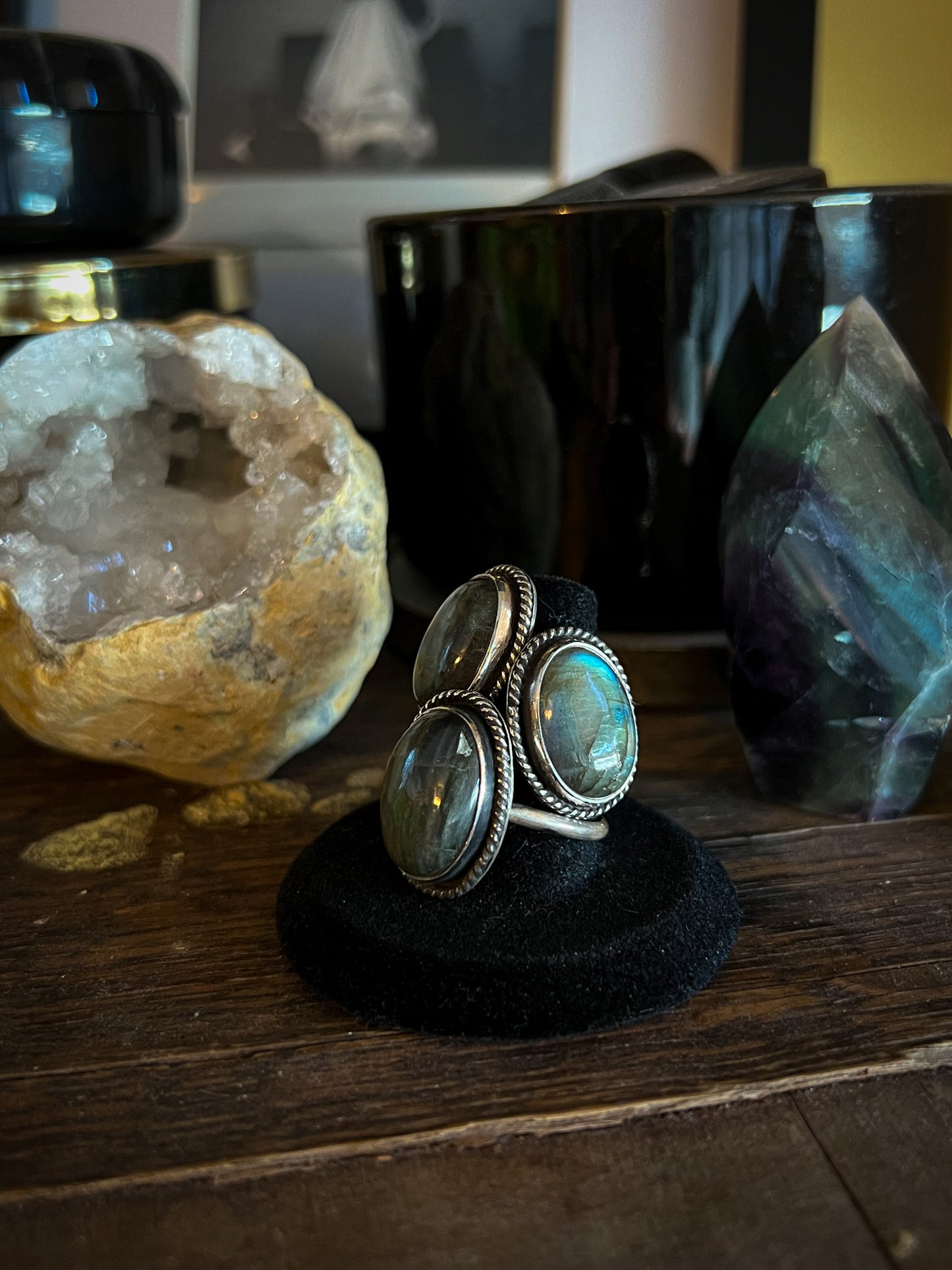 Labradorite Oval Ring