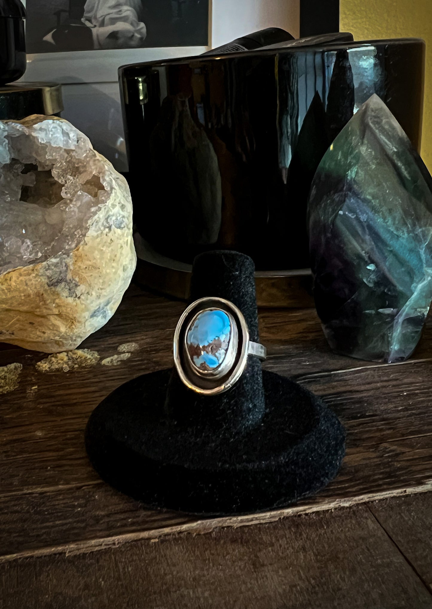 Kingman Turquoise Ring - Negative space