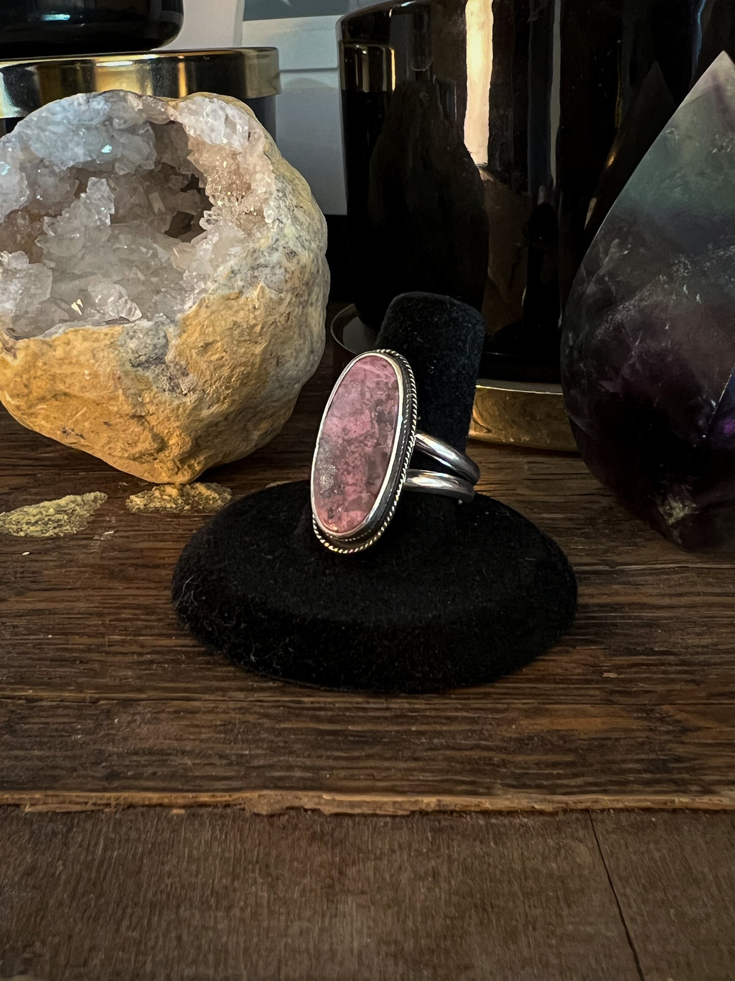 Pink Cobaltoan Calcite Ring