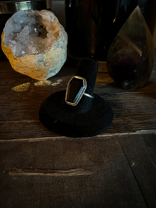 Black onyx coffin