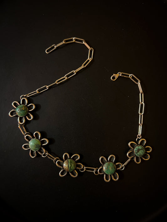 Flower Turquoise Choker