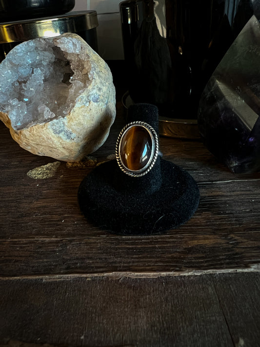 Tiger’s eyes ring