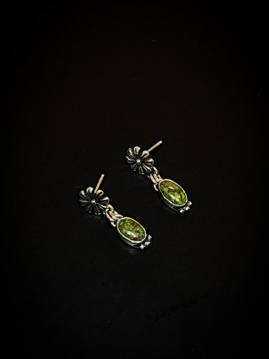Mini Flower Turquoise stud earrings