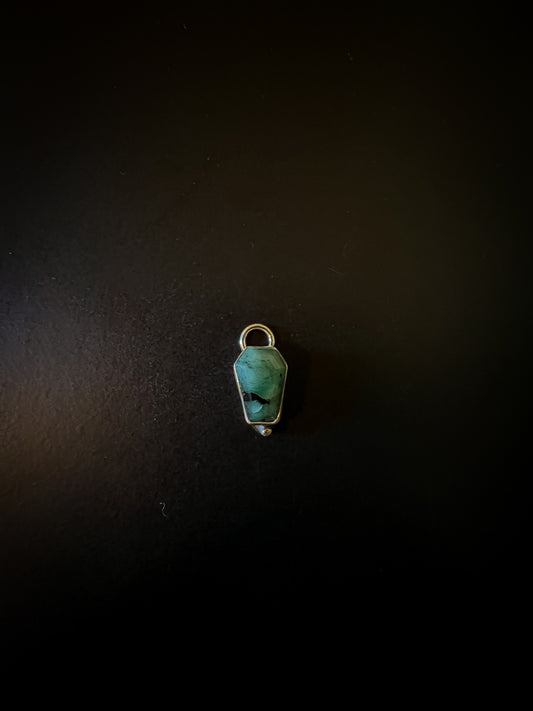 Emerald coffin charms