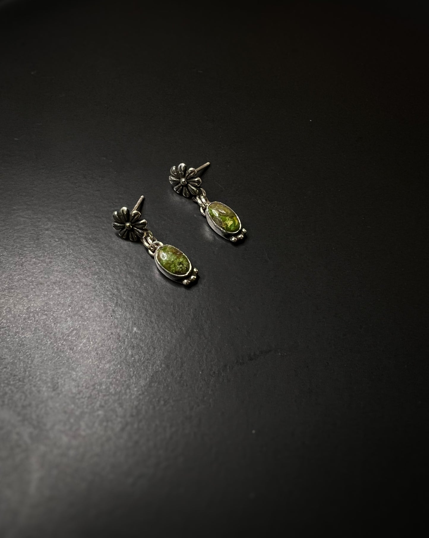 Mini Flower Turquoise stud earrings