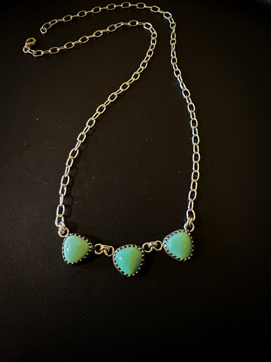 Trillion lucid charm necklace