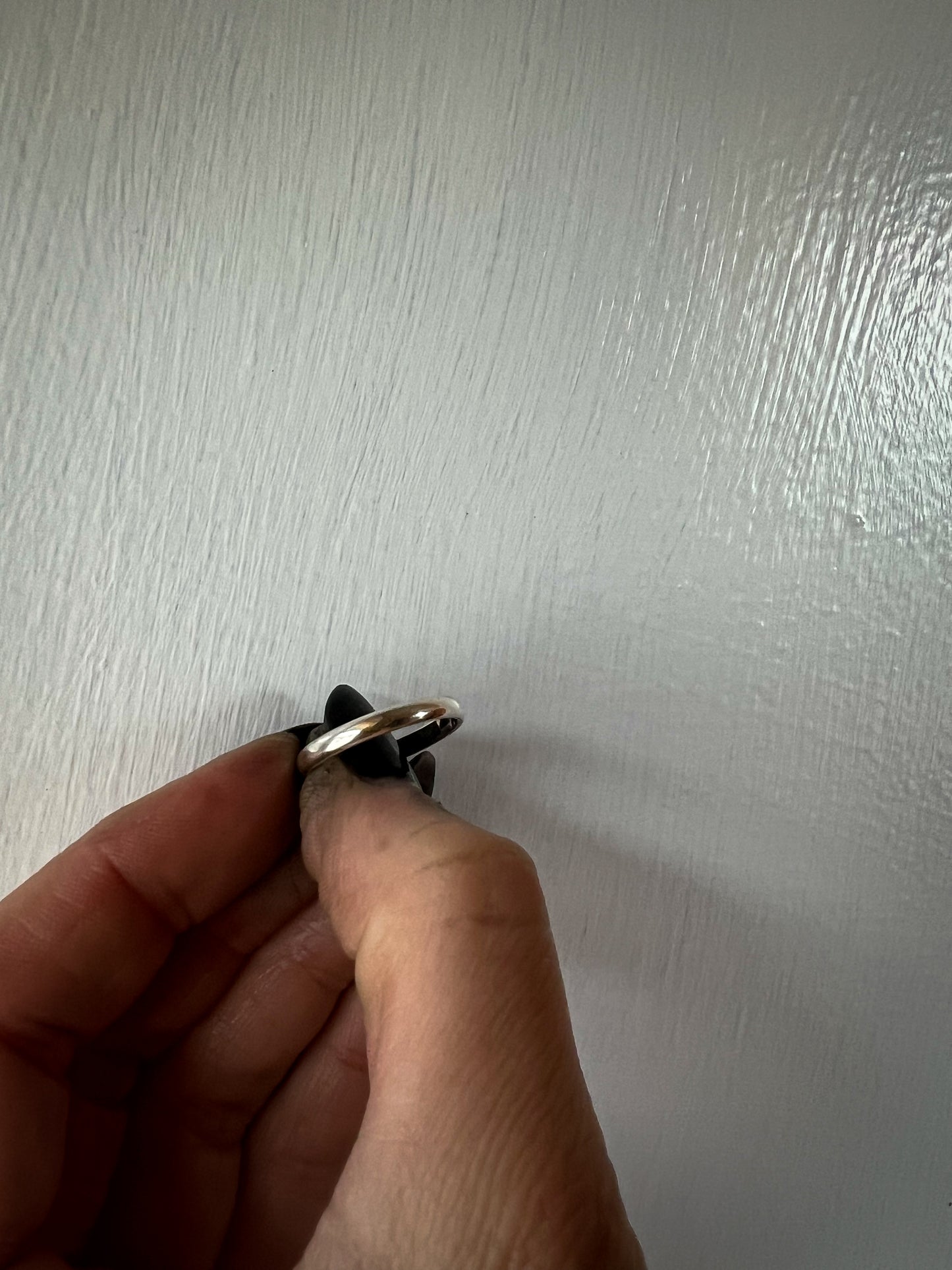 Sterling silver stack ring