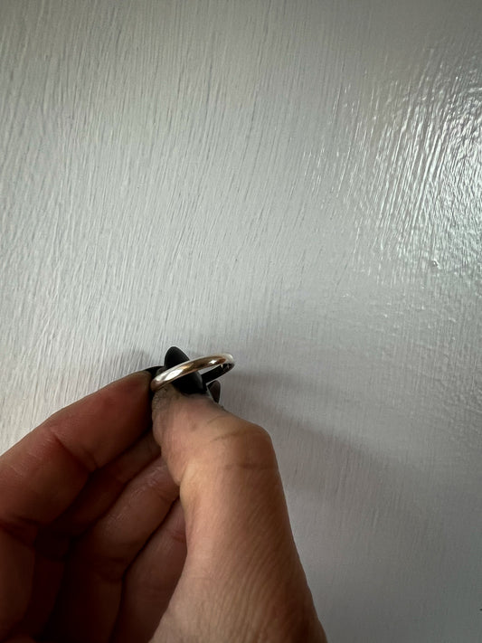 Sterling silver stack ring