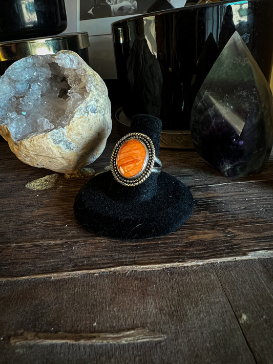 Orange Spiny Oyster Ring