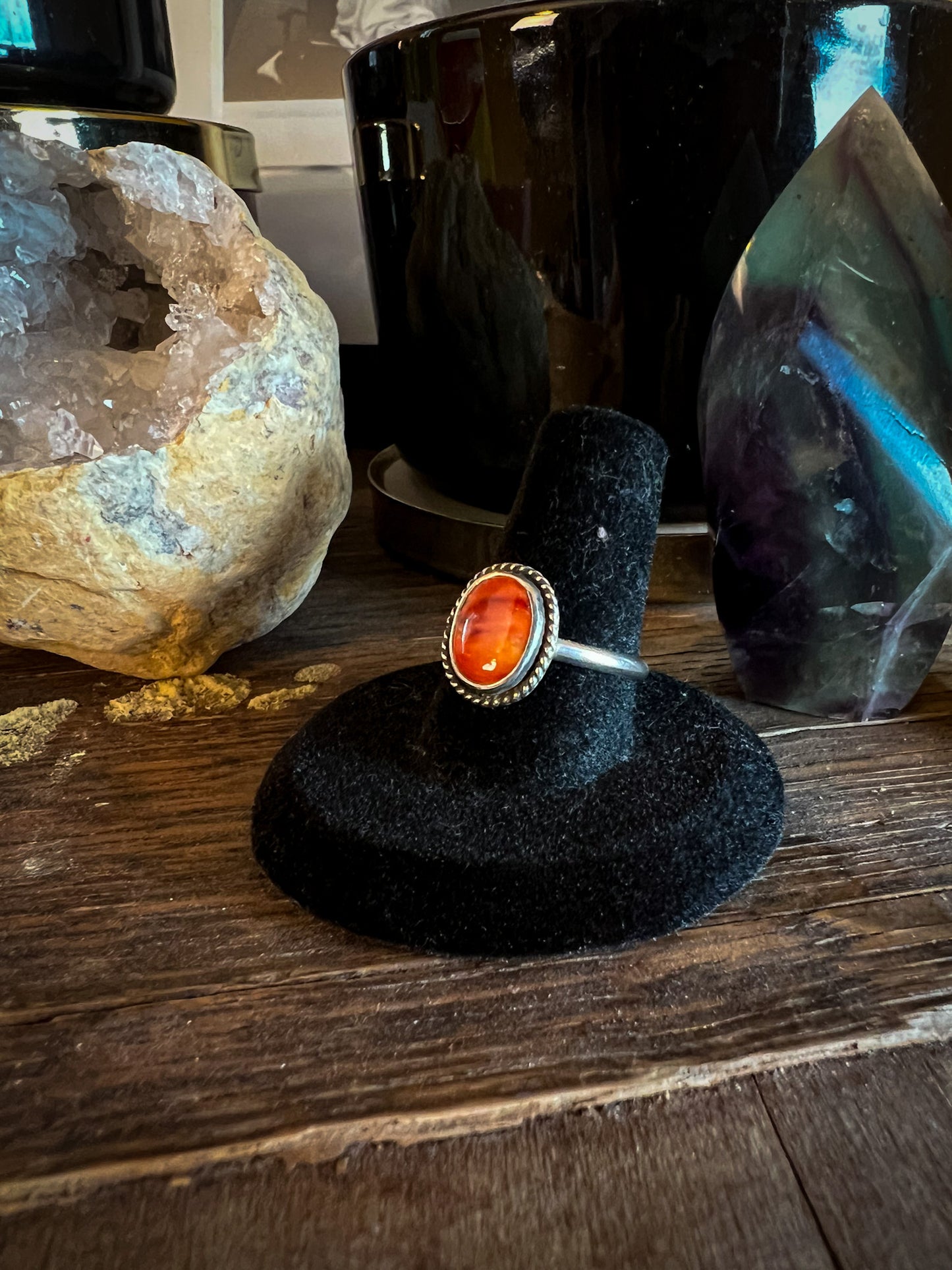 Orange Spiny Oyster Ring