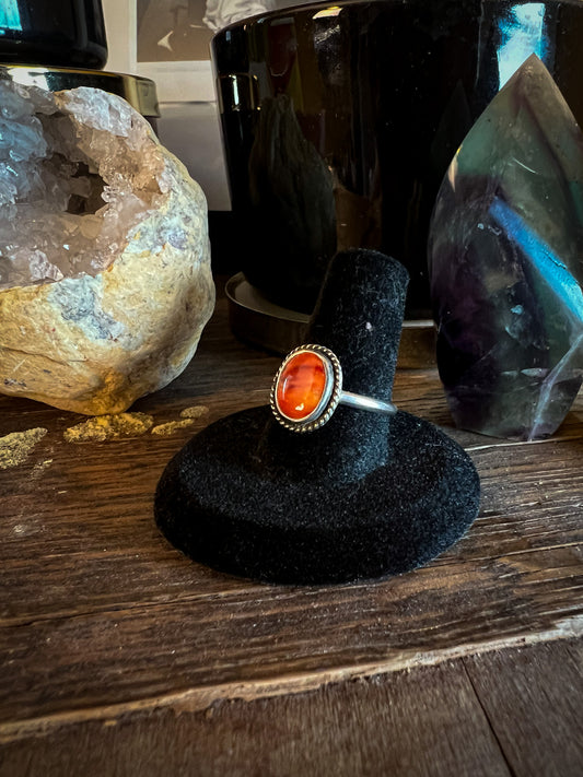 Orange Spiny Oyster Ring