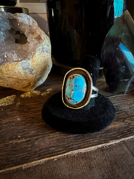 Kingman Turquoise Ring - Negative space