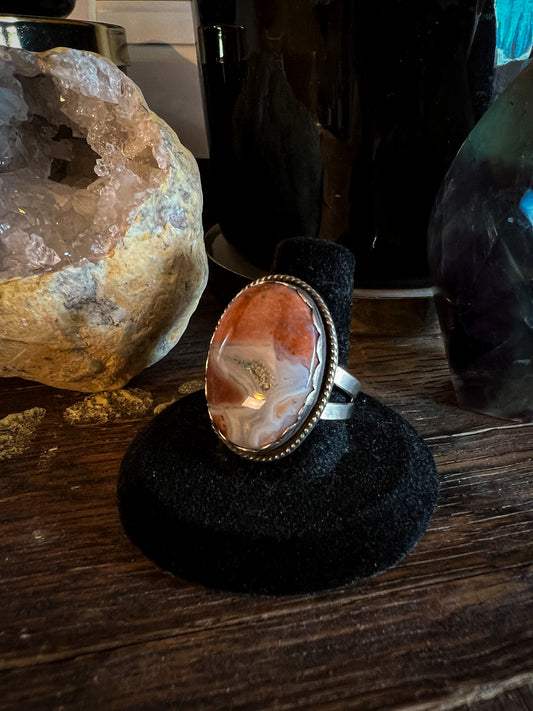 Cotton Candy Agate Ring