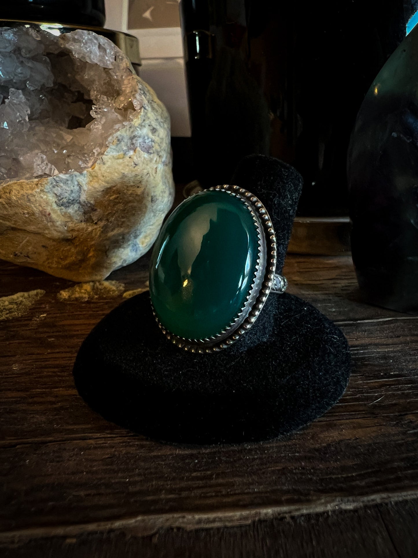 Green Onyx Ring