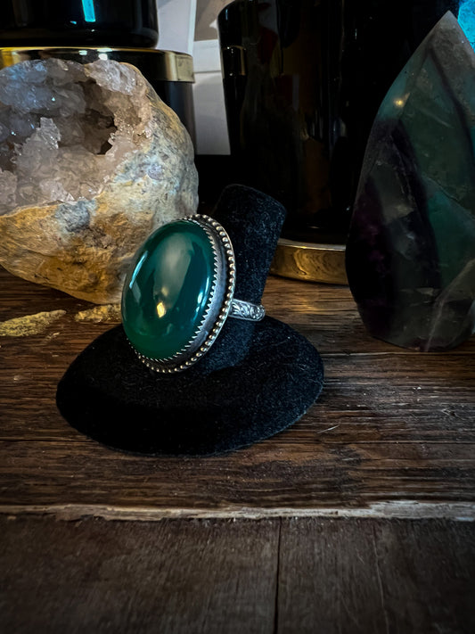 Green Onyx Ring