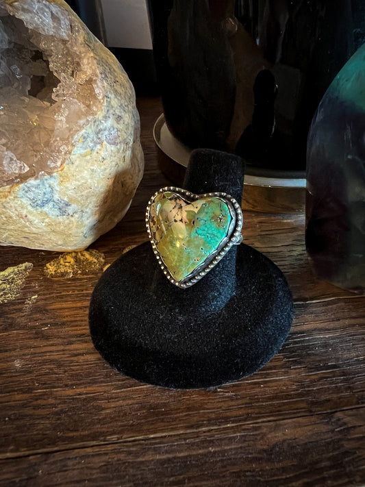 Turquoise Heart Ring