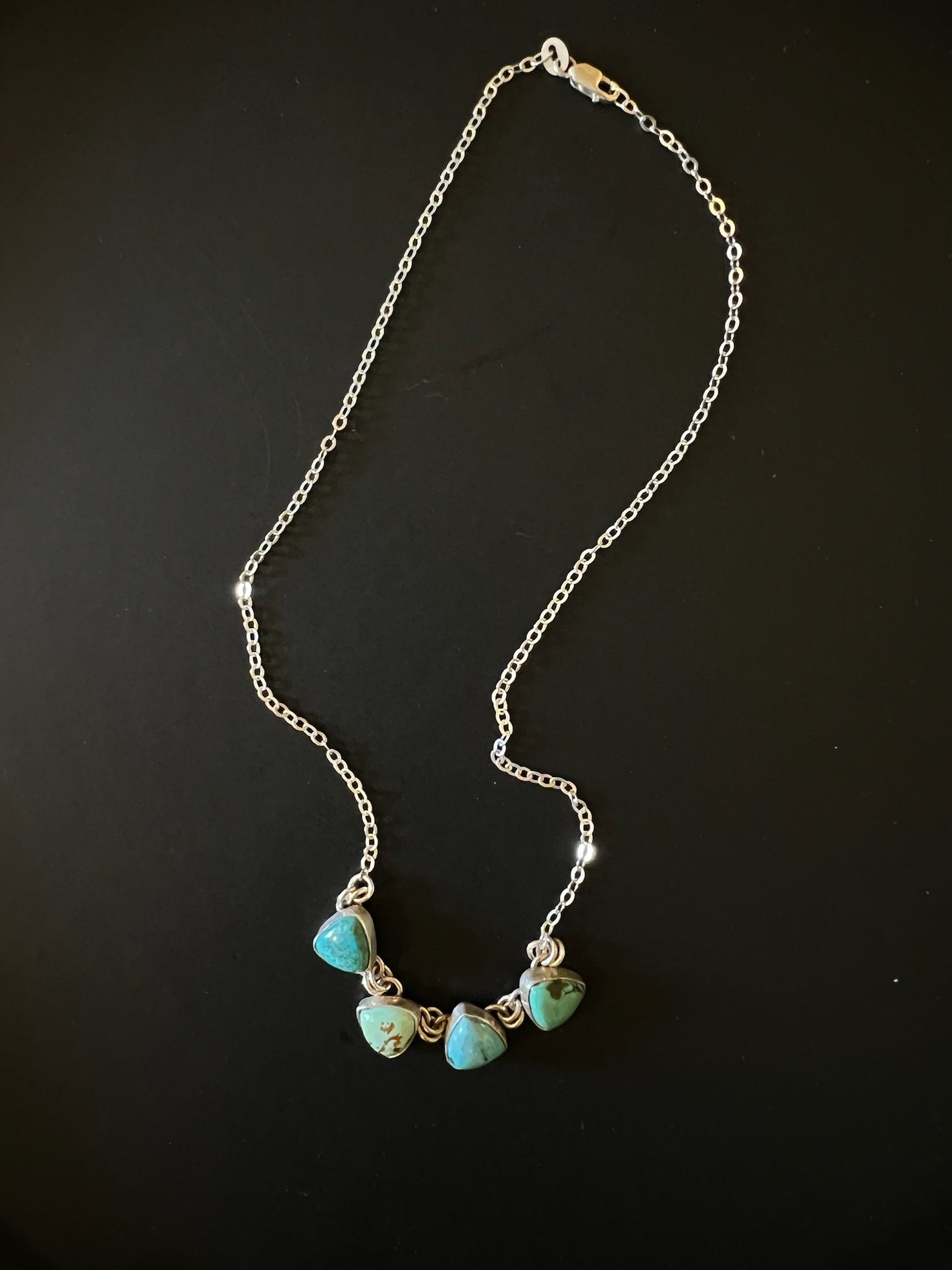 Turquoise Choker - 4 Triangle Stacker