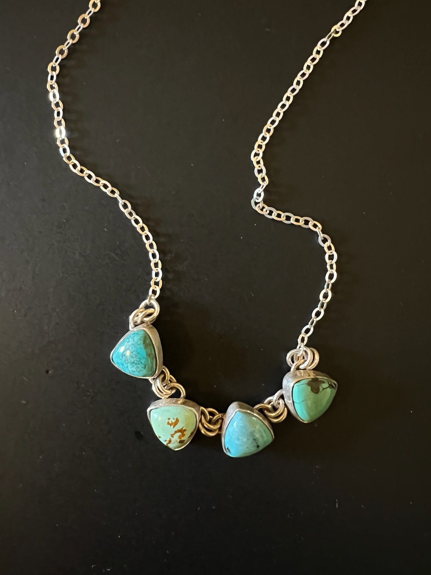Turquoise Choker - 4 Triangle Stacker