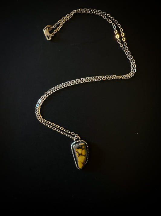 The Freeform Treasure Mountain Turquoise Necklace