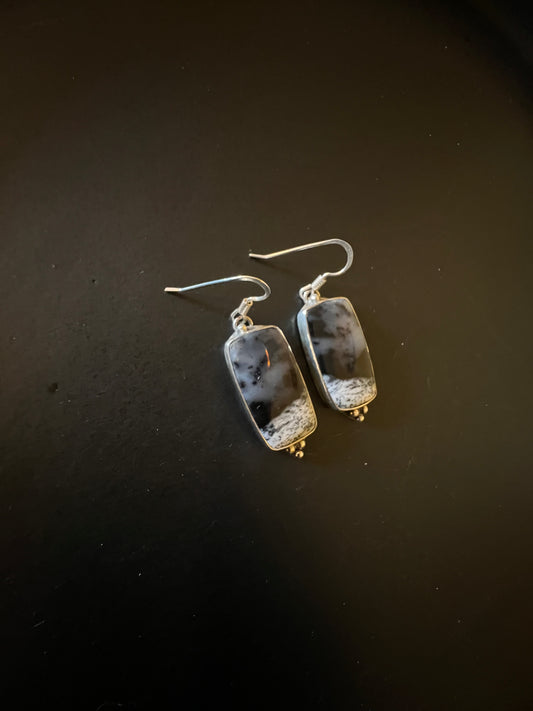 Dendritic Agate Earrings