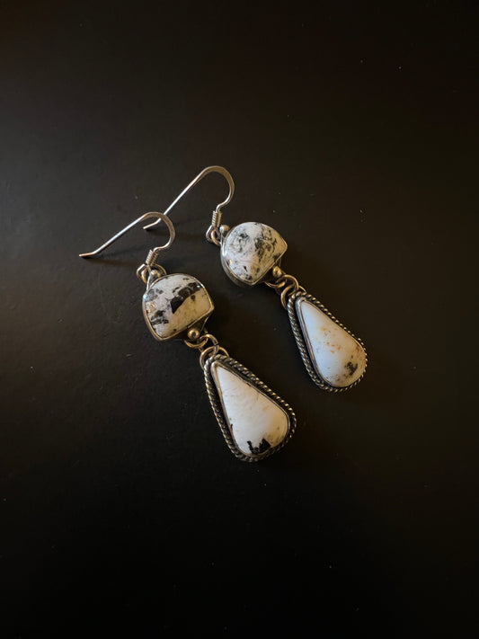 White Buffalo Earring 2 stack