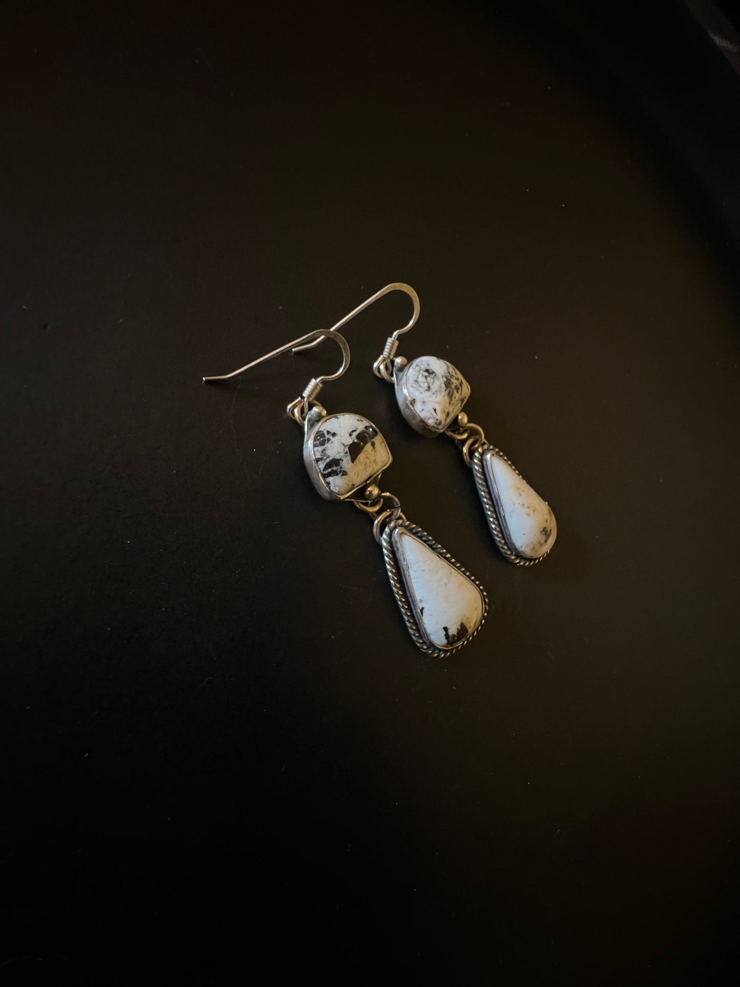 White Buffalo Earring 2 stack