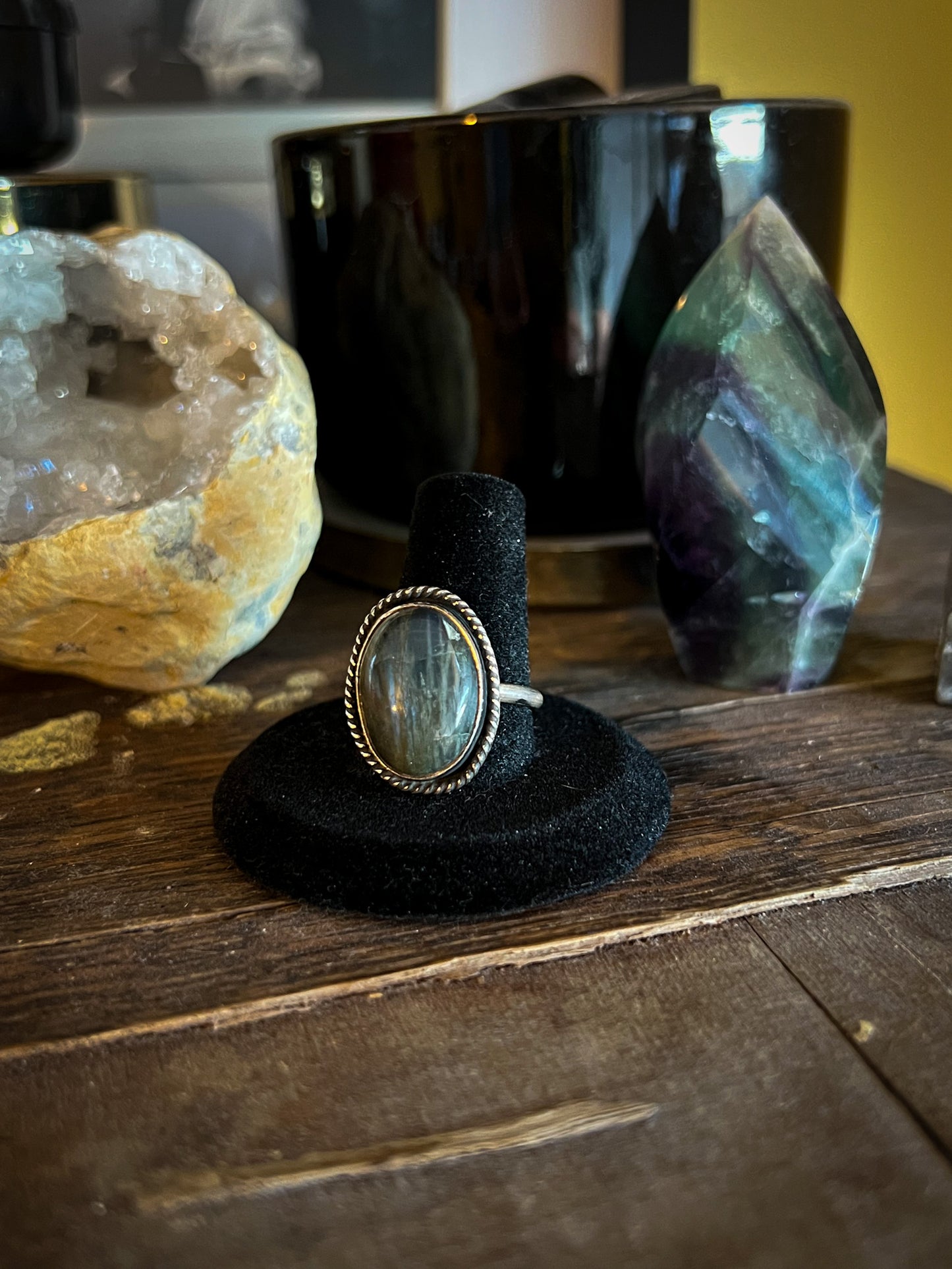Labradorite Oval Ring