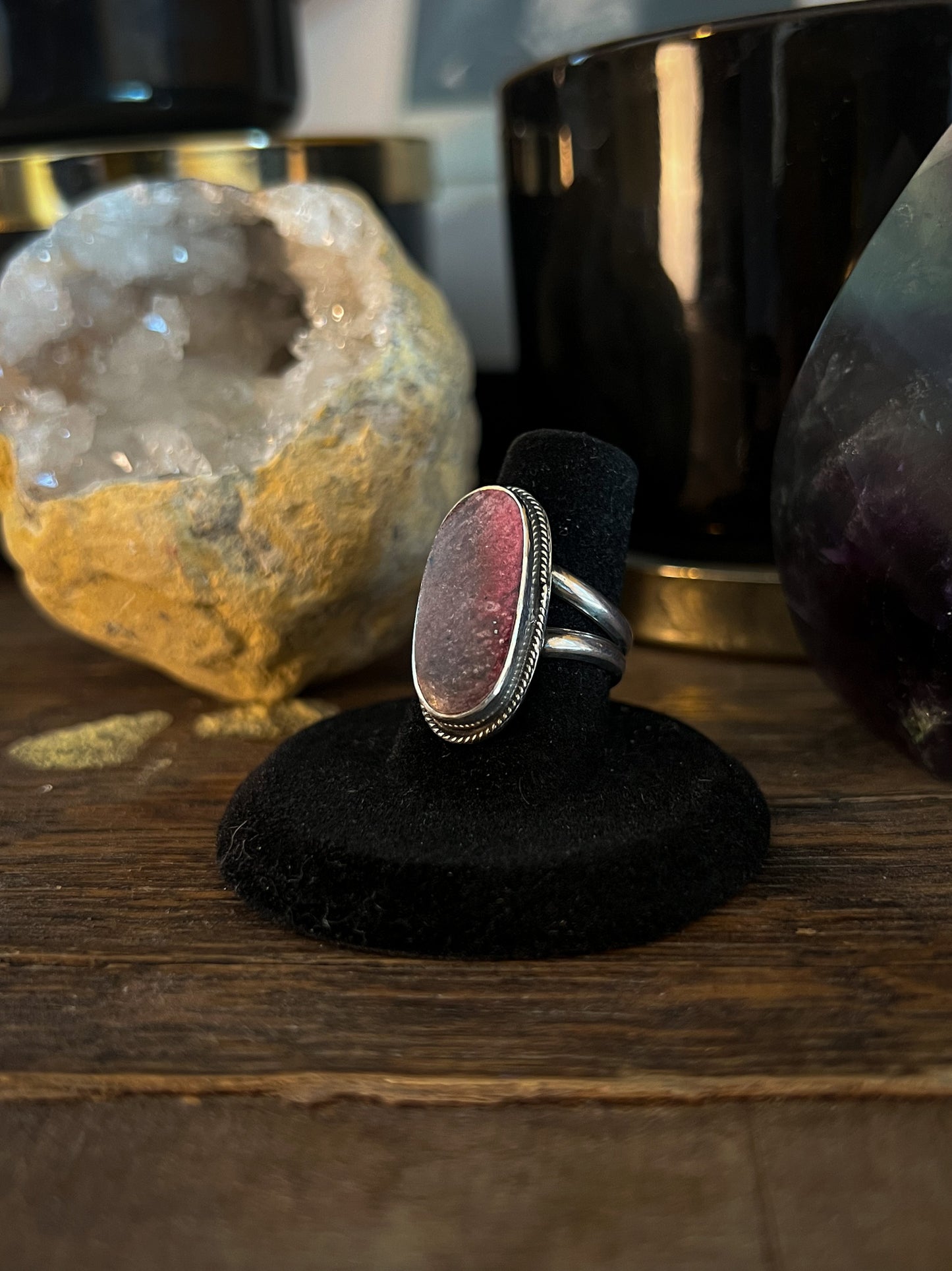Pink Cobaltoan Calcite Ring