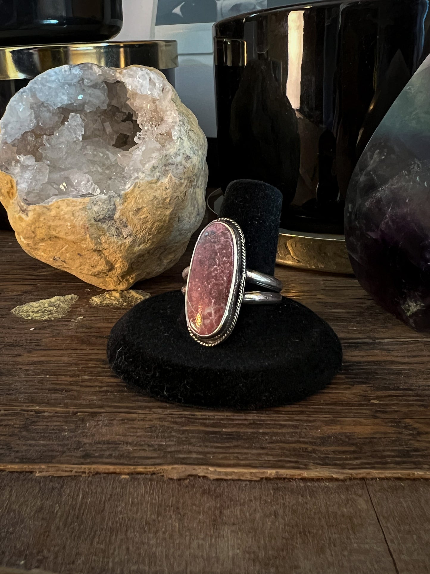 Pink Cobaltoan Calcite Ring